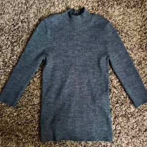 Maje Gray Ribbed Knit Sweater Dress – Slim Fit, NWT